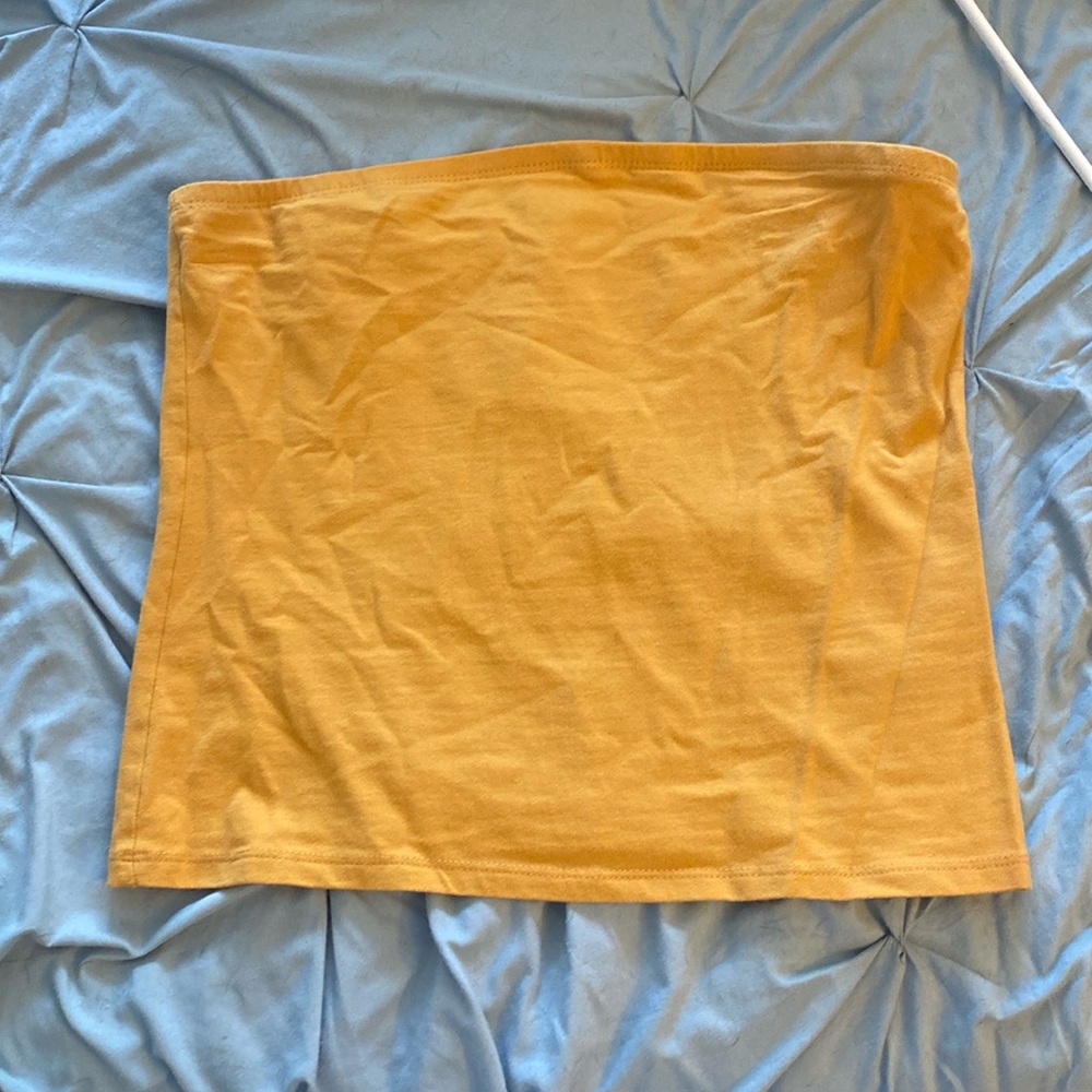 Women’s yellow tube top
